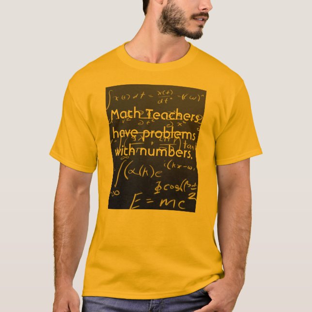 Camiseta Problemas com números (Frente)