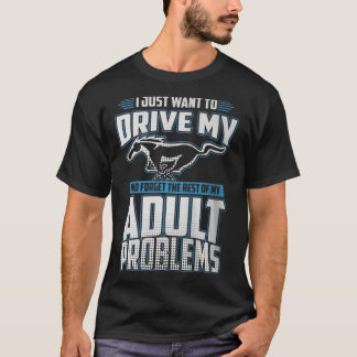 Camiseta Problemas de Adultos Mustang