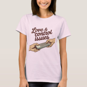 Camiseta Problemas de Amor e Controle Design de Luta pelo