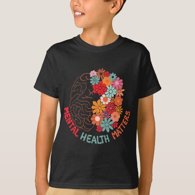 Camiseta Problemas De Saúde Acabam Com A Estigma Do Cérebro (Frente)