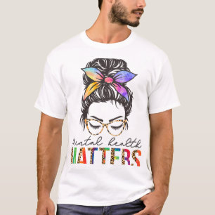 Camiseta Problemas de Saúde Cérebro Doença Mental Alarme