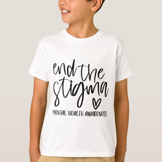 Camiseta Problemas De Saúde Cérebro Floral Fim Do Estigma (Frente)