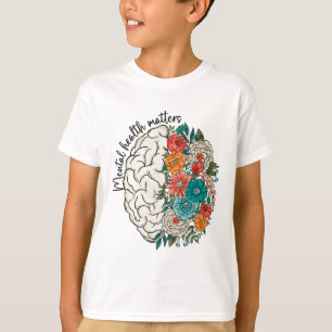 Camiseta Problemas de saúde Cérebro humano Sensibilização 1