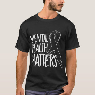 Camiseta Problemas De Saúde Design Suicídio Por Consciência