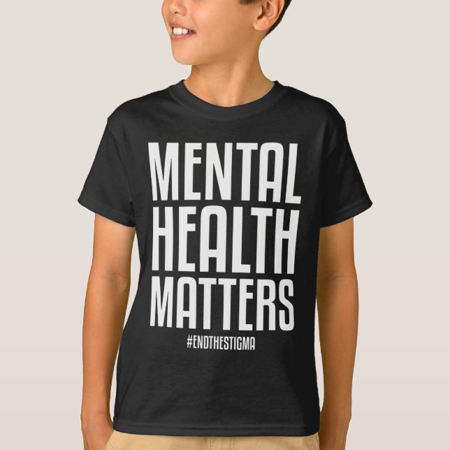 Camiseta Problemas De Saúde Mental Acabam Com A Saúde Menta (Frente)