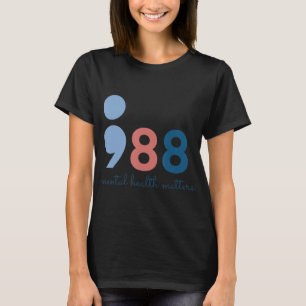Camiseta Problemas de Saúde Mental Alertas para a Prevenção