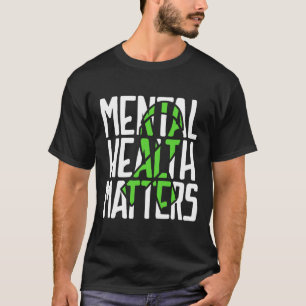 Camiseta Problemas De Saúde Mental Combatem Saúde Mental Es