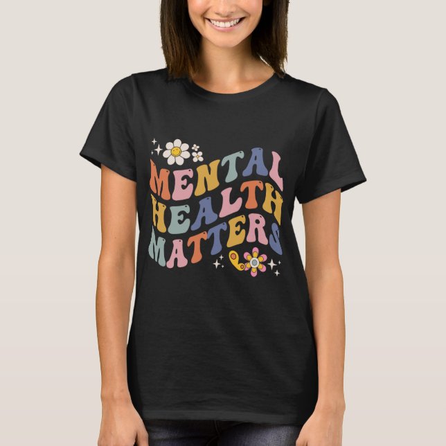Camiseta Problemas de Saúde Mental Doença do Cérebro Humano (Frente)