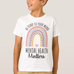 Camiseta Problemas de saúde mental gentis Bolinhas Rainbow