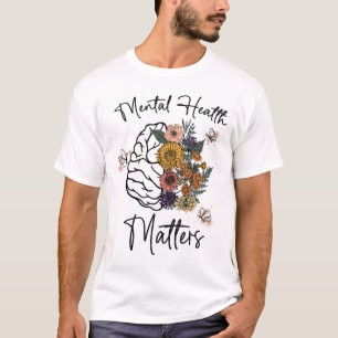 Camiseta Problemas de saúde mental Sensibilização