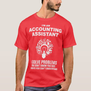 CAMISETA PROBLEMAS DE SOLUÇÃO DE ASSISTENTES DE CONTABILIDA