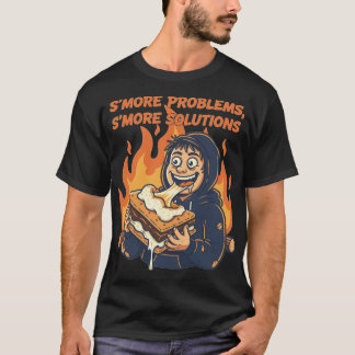 Camiseta Problemas Divertidos de Smore Soluções de Smore em