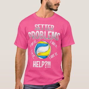 Camiseta Problemas Engraçados Do Voleibol Na Praia