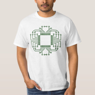 Camiseta Processador do conselho de circuito elétrico