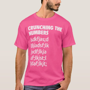 Camiseta Processando Os Números Divertido Chit Legal Humor