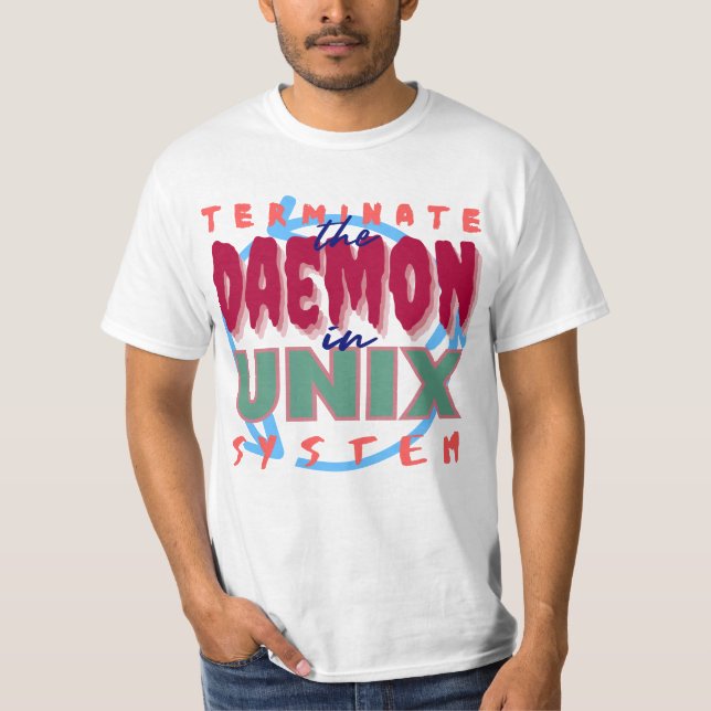 Camiseta Processo Daemon em Sistemas Unix (Frente)