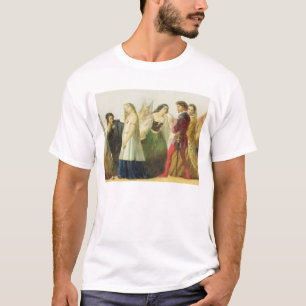 Camiseta Procissão dos caráteres de Shakespeare (óleo so
