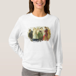 Camiseta Procissão dos caráteres de Shakespeare (óleo so