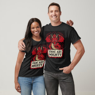 Camiseta Proclamação do Poderoso Dragão Vermelho
