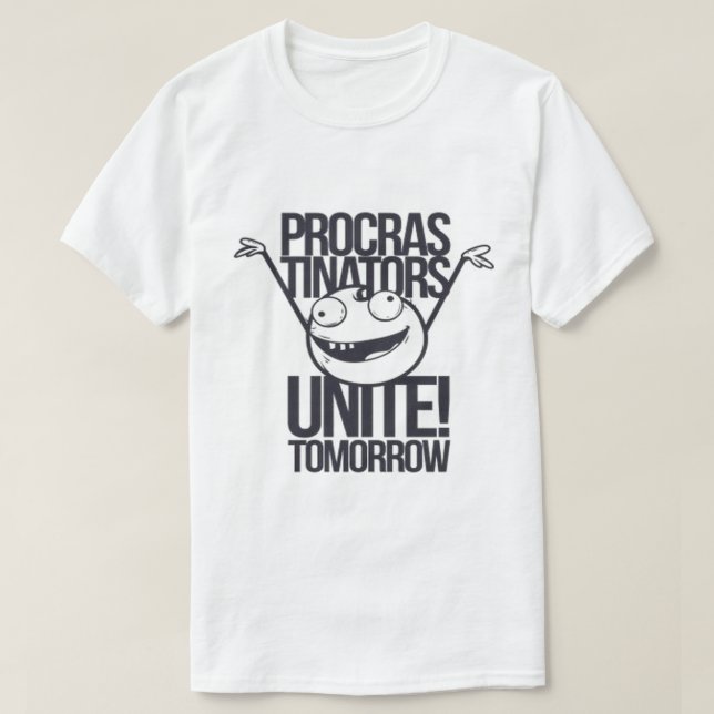 Camiseta Procras-Tinators Unam-se! Amanhã (Frente do Design)