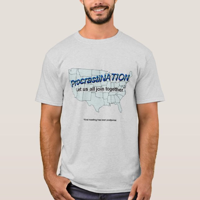 Camiseta Procrastinação (Frente)