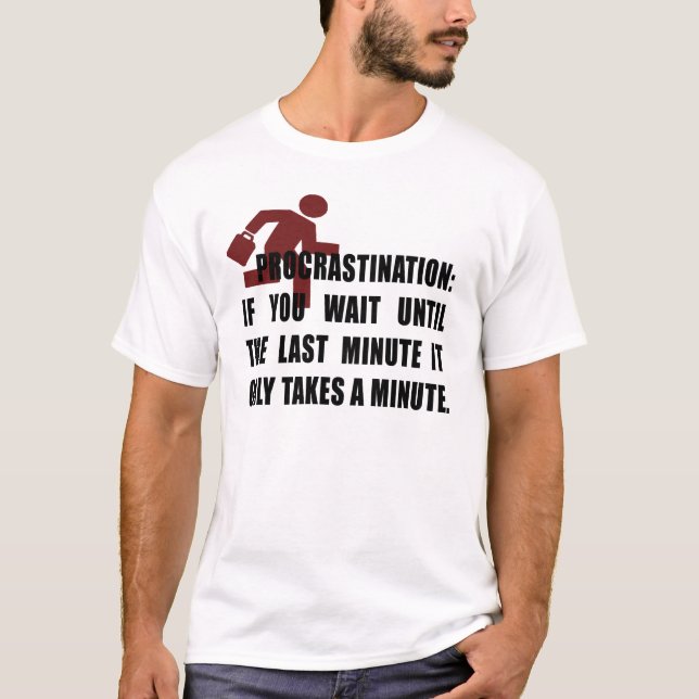 Camiseta Procrastinação (Frente)