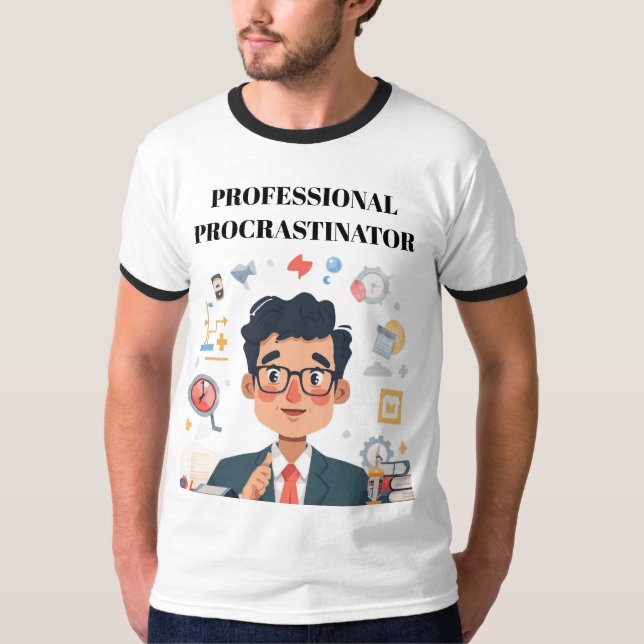 Camiseta Procrastinador Profissional (Frente)