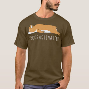 Camiseta Procrastinante Corgi Kawaii Preguiçoso112