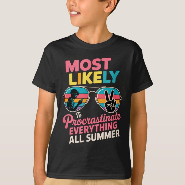 Camiseta Procrastinator Gift Funny Summer Quote Lazy Lifest (Frente)