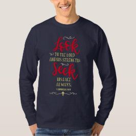 Camiseta Procura Mans preto vermelho