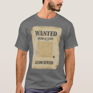 CAMISETA PROCURA-SE VIVO OU MORTO