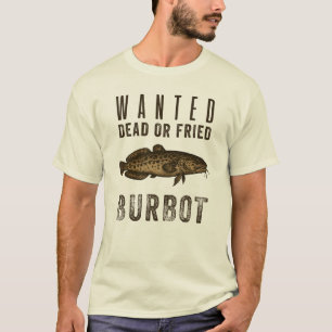 Camiseta Procurado: Morto ou Frito — Design Divertido de Pe