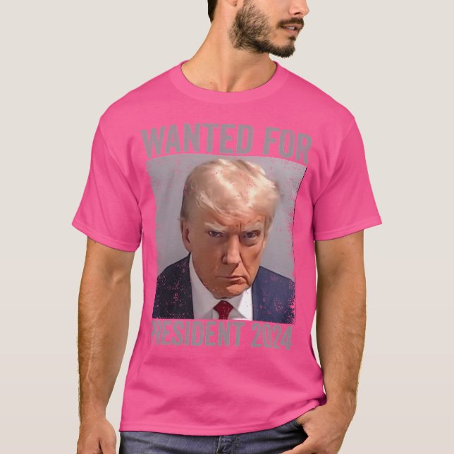 Camiseta Procurado pelo Presidente 2024 (Frente)