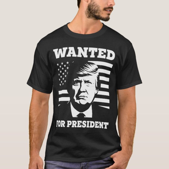 Camiseta Procurado pelo Presidente dos Estados Unidos (Frente)