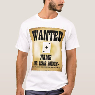 Camiseta Procurado por Texas Holdem Mens T-Shirt
