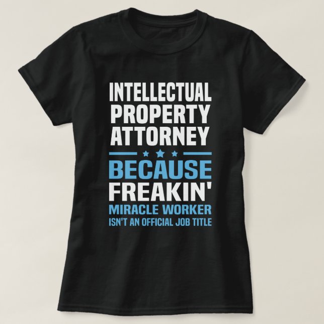 Camiseta Procurador de Propriedade Intelectual (Frente do Design)