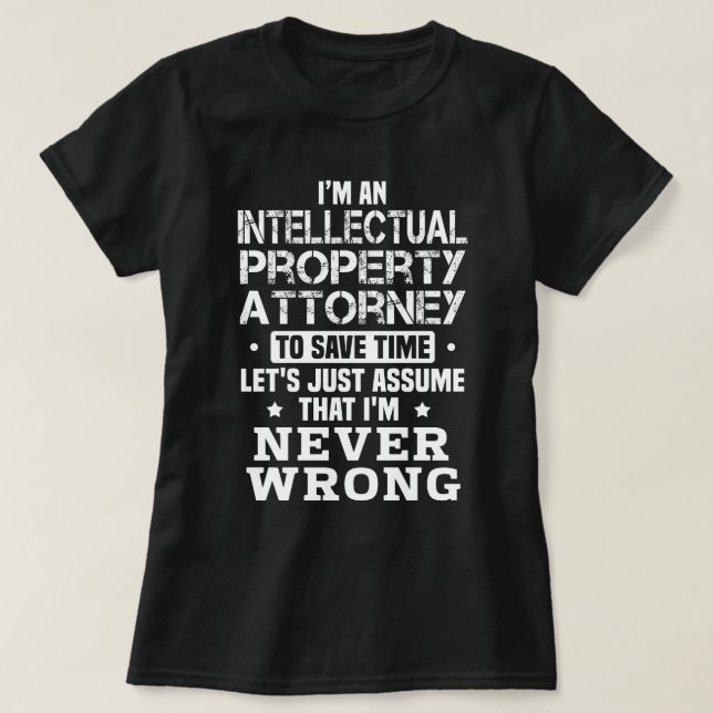 Camiseta Procurador de Propriedade Intelectual (Frente do Design)
