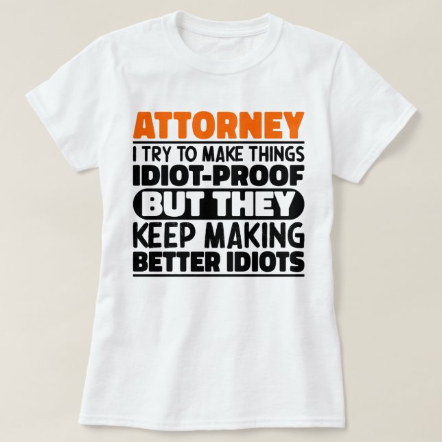 Camiseta Procurador Eu Tento Fazer Coisas Engraçadas (Frente do Design)