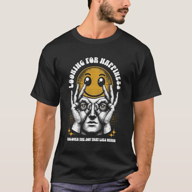 CAMISETA PROCURANDO FELICIDADE (Frente)