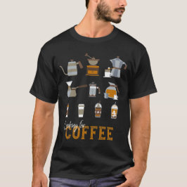 Camiseta Procurando um delicioso café