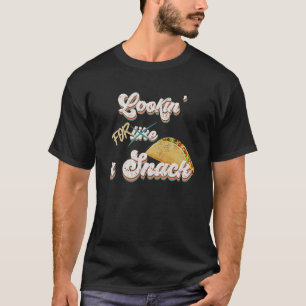 Camiseta Procurando uma piada de pai de taco de lanche