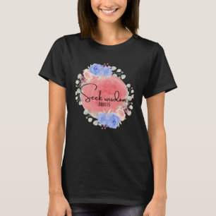 Camiseta Procurar Sabedoria Cristão Inspirador