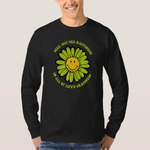 Camiseta Procure a Felicidade Frase Inspiradora Citação Hom