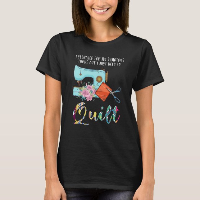 Camiseta Procurei sintomas e descobri que só preciso fazer  (Frente)