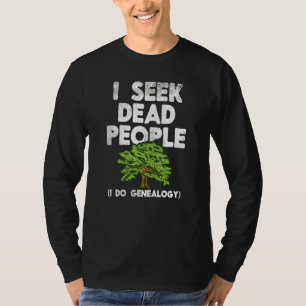 Camiseta Procuro Genogênio Genealógico da História da Famíl