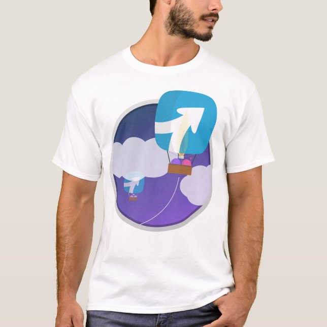 Camiseta ProdPad "acima, acima de e afastado!" T-shirt (Frente)