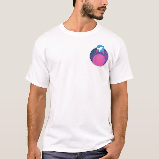 Camiseta ProdPad "sustenta!" T-shirt do bolso (Frente)