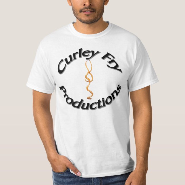Camiseta produções de fritada do curley (Frente)