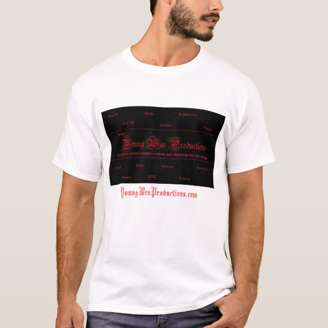 Camiseta Produções novas de Wes (Frente)