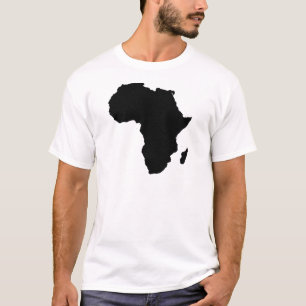 Camiseta Produto customizável do mapa do esboço de Áfric